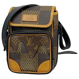 Louis Vuitton-Louis Vuitton Damier Giant NIGO Collaboration Shoulder Bag-Damier ebene