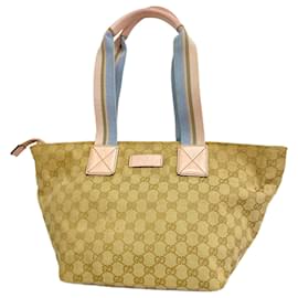 Gucci-Gucci Tote Bag GG Canvas-Brown,Multiple colors