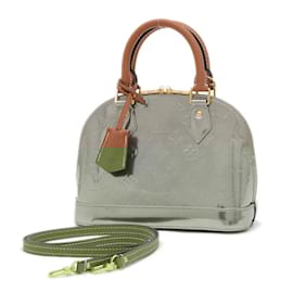 Louis Vuitton-Louis Vuitton Vernis Alma BB 2WAY Bag-Silvery