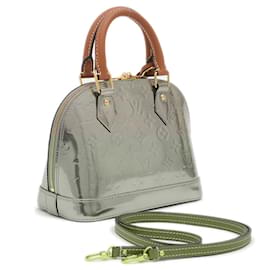 Louis Vuitton-Louis Vuitton Vernis Alma BB 2WAY Bag-Silvery