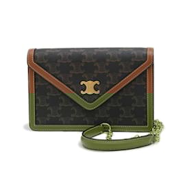 Céline-Celine Triomphe Chain Wallet Margot-Other