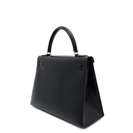 Hermès-Hermes Kelly 28 Handbag-Black