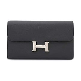 Hermès Hermes Long Wallet Constance To Go Black