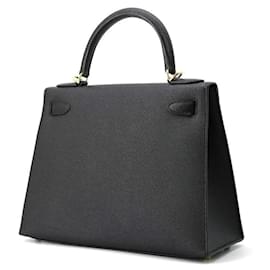 Hermès-Hermes Kelly 28 Handbag-Black