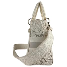 Christian Dior-Christian Dior Shoulder Bag in Ivory Canvas-Cream