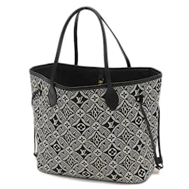 Louis Vuitton-Louis Vuitton Monogram Jacquard Neverfull MM Tote Bag-Black