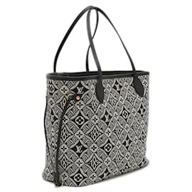 Louis Vuitton-Louis Vuitton Monogram Jacquard Neverfull MM Tote Bag-Black