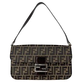 Fendi-Sac à main Fendi Zucca-Marron