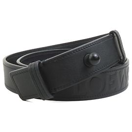 Schwarzer Leder Gürtel Loewe Schwarz