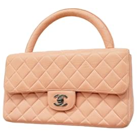 Chanel-Chanel Pink Lambskin Handbag-Pink