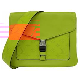 Louis Vuitton-Louis Vuitton Taiga Rama Flap Shoulder Bag-Orange