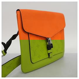 Louis Vuitton-Louis Vuitton Taiga Rama Flap Shoulder Bag-Orange