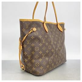 Louis Vuitton-Louis Vuitton Monogram Neverfull MM Tote Bag-Brown,Pink
