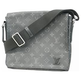 Louis Vuitton-Louis Vuitton Monogram Eclipse District PM NM M44000 Shoulder Bag-Black