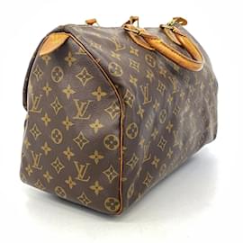 Louis Vuitton-Louis Vuitton Monogram Speedy 35 Handbag-Brown