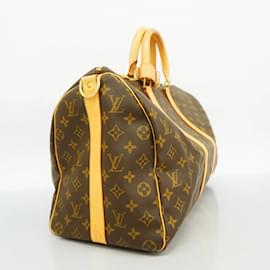 Louis Vuitton-Louis Vuitton Boston Bag Monogram Keepall Bandouliere 45-Brown