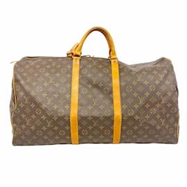 Louis Vuitton-Louis Vuitton Monogram Keepall 60 Boston Bag-Brown