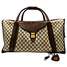 Große Reisetasche Archive Special Order von Gucci Beige