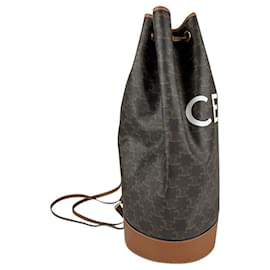 Céline-Celine Triomphe Medium Sailor Shoulder Bag-Brown