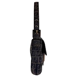 Fendi-Fendi Zucchino Mamma Bucket Handbag-Brown