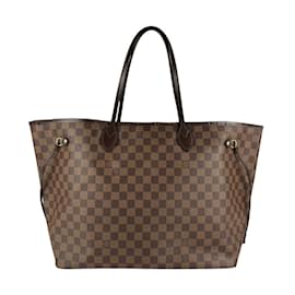 Louis Vuitton-Louis Vuitton Damier Canvas Tote Bag-Damier ebene