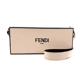 Fendi-Sac à épaule Fendi Box Horizontal-Noir,Beige