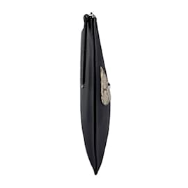Fendi-Pochette en cuir noir Fendi-Noir