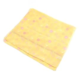Chanel-Chanel Yellow Silk Stole-Yellow