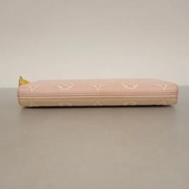 Louis Vuitton-Louis Vuitton Long Wallet Monogram Empreinte Zippy-Pink,Beige,Yellow