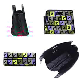 Fendi-Sac à main Fendi Defender Peekaboo-Noir,Multicolore