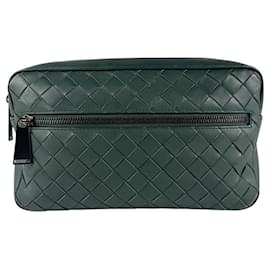 Bottega Veneta-Bottega Veneta Body Bag-Black,Dark green