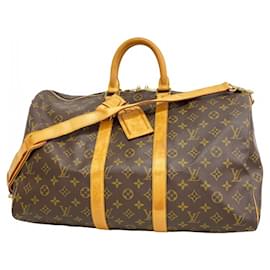 Louis Vuitton-Louis Vuitton Monogram Keepall Bandouliere 45-Brown