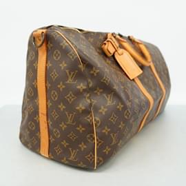 Louis Vuitton-Louis Vuitton Boston Bag Monogram Keepall Bandouliere 55-Brown