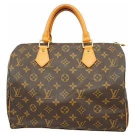 Louis Vuitton-Louis Vuitton Monogram Speedy 30 Handbag-Brown