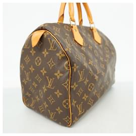 Louis Vuitton-Louis Vuitton Monogram Speedy 30 Handbag-Brown