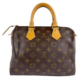 Louis Vuitton-Louis Vuitton Monogram Speedy 25 Handbag-Brown