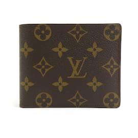 Louis Vuitton-Louis Vuitton Bi-fold Wallet in Brown Canvas-Brown