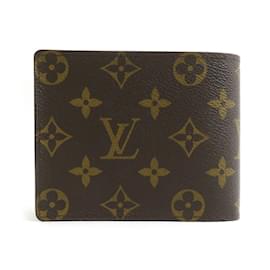 Louis Vuitton-Louis Vuitton Bi-fold Wallet in Brown Canvas-Brown