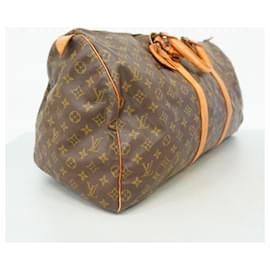 Louis Vuitton-Louis Vuitton Boston Bag Monogram Keepall 55-Brown