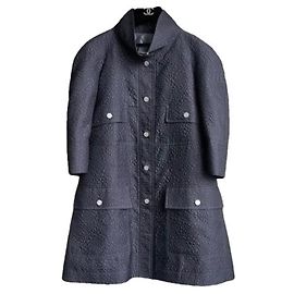 Chanel Iconic Camellias Pattern Trench Coat Other