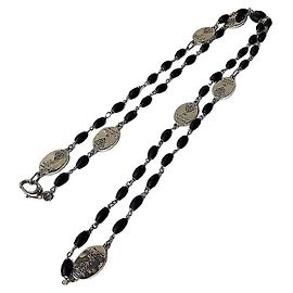 Collana con Emblema in Argento Sterling e Resina Gucci Tom Ford Argento