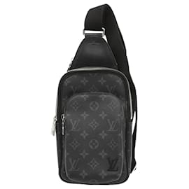 Louis Vuitton-Louis Vuitton Monogram Eclipse Avenue Sling Bag-Black