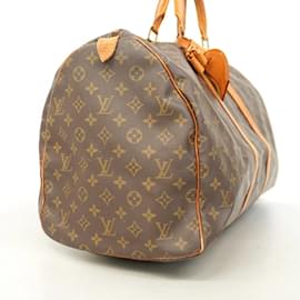 Louis Vuitton-Louis Vuitton Monogram Keepall 55 Boston Bag-Brown