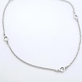 Tiffany & Co-Pulseira charm Tiffany em platina com diamantes-Outro