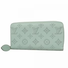 Louis Vuitton-Louis Vuitton Long Wallet Mahina Zippy M83489-Blue