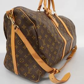 Louis Vuitton-Louis Vuitton Boston Bag Monogram Keepall Bandouliere 55-Brown