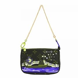 Louis Vuitton-Mini Pochette Acessórios Monograma Vivienne da Louis Vuitton-Marrom,Multicor