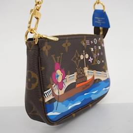 Louis Vuitton-Mini Pochette Acessórios Monograma Vivienne da Louis Vuitton-Marrom,Multicor