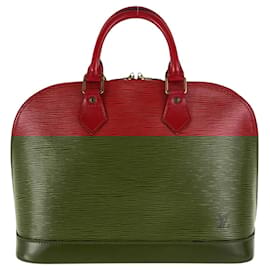Louis Vuitton-Louis Vuitton Epi Alma Red Handbag-Red