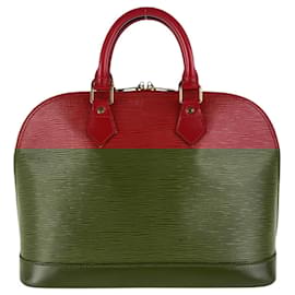 Louis Vuitton-Louis Vuitton Epi Alma Red Handbag-Red